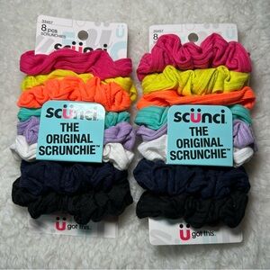 Scunci The Original Colored Scrunchies 2 Pack NEW